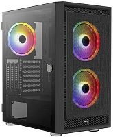 Корпус Aerocool Graphite-G-BK-v2 черный без БП ATX 6x120mm 1x140mm 2xUSB3.0 audio bott PSU | код 1474204 | AEROCOOL