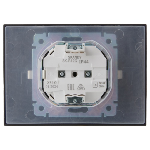 SKANDY Роз. 2-я с кр. 16А в сб IP44 SK-R12G граф. IEK | код SK-R26-16-44-K53-F | IEK фото 4