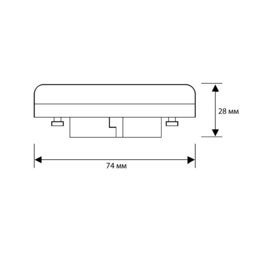 Лампа светодиодная LED-GX53-12W-GX53-4K 12Вт GX53 4500К 180-240В Ergolux 14237
