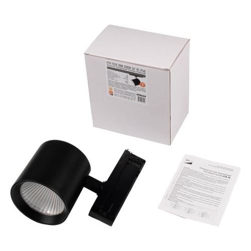 Светильник трековый трехфазный ДПО 7020 LED-30 Вт 3300 Лм 3000К IP40 черный 36° 180–265В Jazzway | код 5062528 | JazzWay фото 4