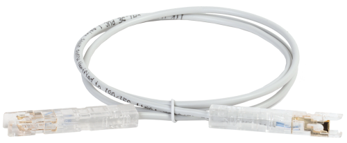 Патч-корд категория 110-110 5Е 3 метр PVC серый | код PC01-110-1P3M | ITK