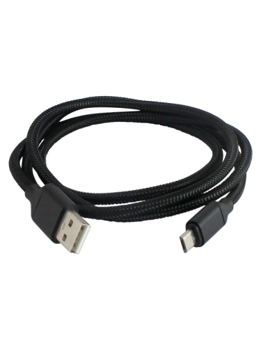 Дата-кабель, ДК 7, USB - micro USB, 1 м, тканевая оплетка, черный, TDM | код SQ1810-0307 | TDM