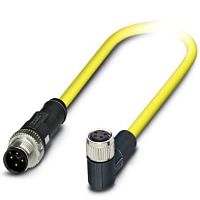 Кабель для датчика / исполнительного элемента SAC-4P-M12MS/ 0,5-542/M8 FR BK | код 1406219 | PHOENIX CONTACT