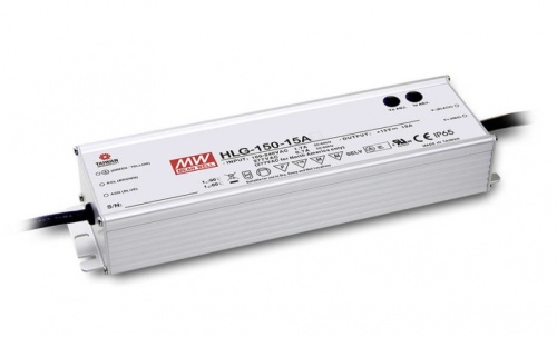 Источник питания AC-DC, 150Вт, IP65, вход 90…305В AC, 47…63Гц/127…431В DC, ККМ, выход 36В/4.2А, рег. выхода 33…40В/2.5…4.2A, изоляция 3750В AC, в кожухе 228х68х39мм, -40…+70С | код HLG-150H-36A | MeanWell