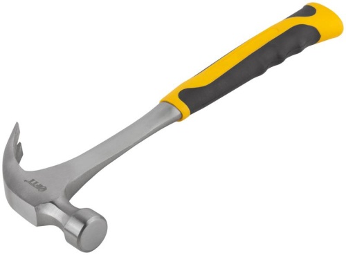 Молоток-гвоздодер, цельнометаллический Профи 27 мм, 450 гр | код 44789 | FIT фото 2