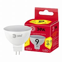 Лампа светодиодная RED LINE LED MR16-9W-827-GU5.3 R 9Вт софит тепл. бел. свет | Код. Б0054239 | ЭРА