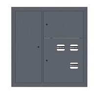 Щит этажный 3 кв. слаботочка слева RAL7024 (1000х950х150) EKF PROxima | код mb29-v-3z-ral7024 | EKF