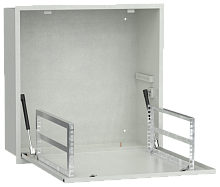 ITK LINEA R Шкаф встр. потол. 4U 600х600мм дв. мет. серый | код LR35-4U66-MF | ITK by IEK