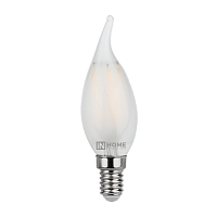 Лампа светодиодная LED-СВЕЧА НА ВЕТРУ-deco 5Вт 230В Е14 4000К 450Лм матовая IN HOME | код 4690612006802 | IN HOME