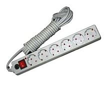 Фильтр сетевой с заземлением ПВС 3-0.75 серый 7м | код 967U-5007 | Universal