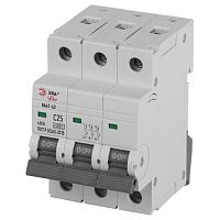 Выключатель автоматический ВА47-63 3P 25А кривая C 4,5кА PRO VA63-3P25C4.5 ЭРА | код Б0059439 | ЭРА