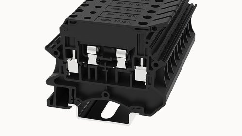 DC4-HE-01P-11-00Z(H) Клемма винтовая DC, 4 мм.кв., под предохранитель, серый | код 11020000071 | DEGSON