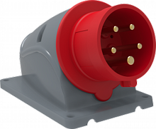 Вилка стационарная ССИ-515 MAGNUM 16А 3Р+РЕ+N 380В IP44 | код PSN52-016-5 | IEK