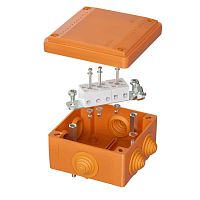 Коробка пластиковая FS с кабельными вводами и клеммниками, IP56,100х100х50мм, 5р, 450V,20A,10мм.кв | код. FSB11510 | DKC