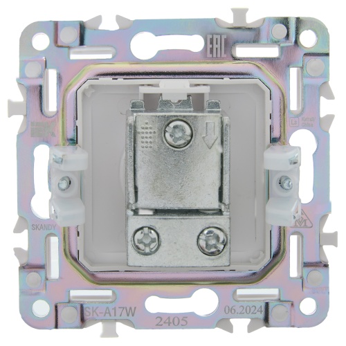 SKANDY Роз. TV проходная SK-A17W арк. бел. IEK | код SK-A10-P-K01 | IEK фото 4