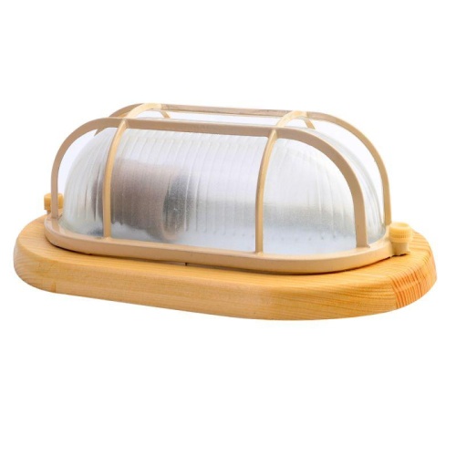 Светильник НБП 04-60-0012 УХЛ4 "Решетка" 230В 60Вт 1401D овал клен Camelion 14092 фото 3