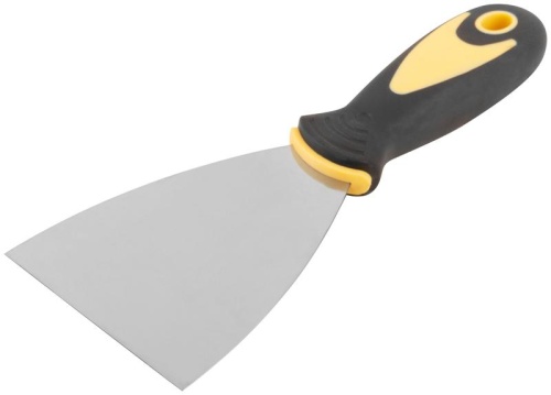 Шпатель нерж. сталь прорезиненная ручка 3дюйм (75мм) FIT 06695 фото 2