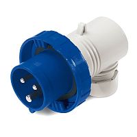 Вилка кабельная угловая IP67 32А 2P+E 230В | код DIS2263233 | DKC