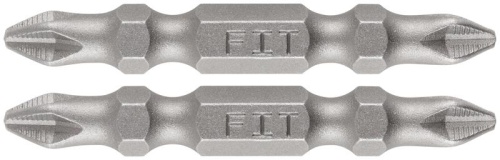 Биты кованые, сталь S2, двусторонние 50 мм PH2/РН2, Профи 2 шт., блистер | код 57541 | FIT фото 5