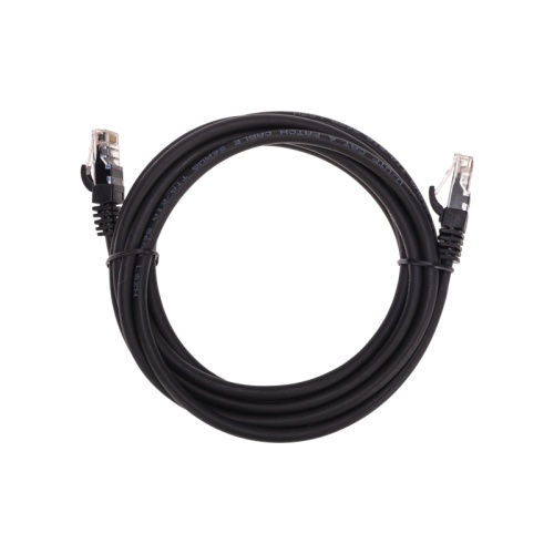Патч-корд U/UTP, CAT 6, RJ45-RJ45, 26AWG, LSZH, черный, 3м REXANT | код 02-0292-3 | REXANT