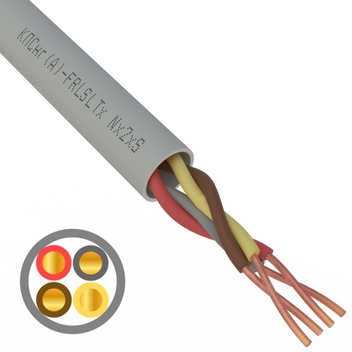 Кабель КПСнг(А)-FRLSLTx 2х2х0.75 для систем ОПС и СОУЭ огнестойкий НГ неэкранир. (м) 241872