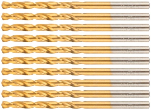 Сверло по металлу Cutop Profi с титановым покрытием, 3.9х75 мм (10 шт) | код 52-441 | FIT фото 5