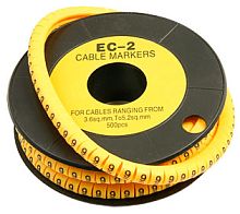 Cabeus EC-2-9 Маркер для кабеля д.7.4мм, цифра 9 | код 7430c | Cabeus