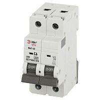 Выключатель автоматический PRO VA63-2P06C6 ВА47-63 2P 6А кривая C 6кА | код Б0063151 | ЭРА