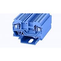 WS2.5-01P-12-00Z(H) Клемма на дин-рейку, 2.5 кв.мм, пружинная, синяя, шт | код 11030000093 | DEGSON
