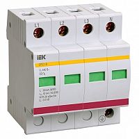 Ограничитель импульсных перенапряжений ОПС1-D 4Р In=5kA Un=230B Im=10kA | код. MOP20-4-D | IEK 