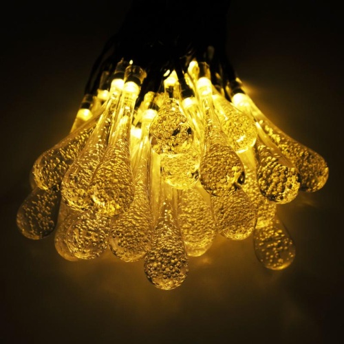 Светильник светодиодный SLR-G08-30W садовый; гирлянда капли теплый бел. солнечная батарея | код. 5040960 | ФАZА фото 7