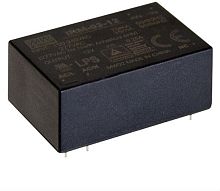 Источник питания AC-DC,3Вт, вход 85…305В AC 47...440 Гц, 120...370B DC, выход 24В/125мА, изоляция 3000В AC, в корпусе на плату 37х24х16мм, -30...+85C, поверхностный монтаж | код IRM-03-24S | MeanWell