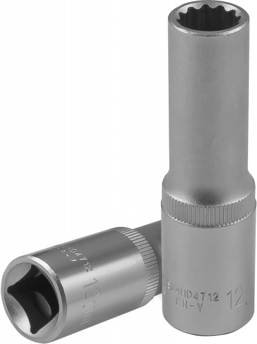 S04HD4712 Головка торцевая глубокая 12-гранная 1/2DR, 12 мм | код S04HD4712 | JONNESWAY