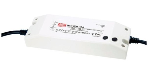 Источник питания AC-DC, 80Вт, IP64, вход 90…305В AC, 47…63Гц/127…431В DC, ККМ, выход 48В/1.7А, рег. выхода 43…53В/1…1.7A, изоляция 3750В AC, в кожухе 181х61.5х35мм, -30…+50С | код HLN-80H-48A | MeanWell
