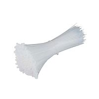 Стяжка кабельная (Хомут) 4,8x200-100WH PA6.6 белая (100 шт/уп) Jazzway | код 5053960 | JazzWay