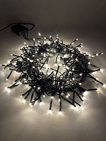 Гирлянда светодиодная "Нить Мишура" 2м 200LED 220В IP20 зел. провод тепл. свет | Код. Б0047970 | ЭРА