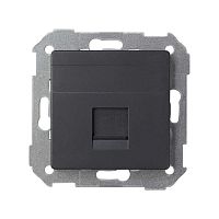 Адаптер на 1 RJ45(12) 75528-, 75540-, 75541-, 75544-39, шторка, S82,82N, графит | код 82005-38 | Simon