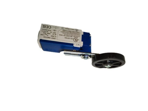 Выключатель концевой быстрого переключения угловой 2-х направленный с пластмас. консолью и резиновым роликом Ф50мм на коротком регулируемом рычаге (1НО+1НЗ) EMAS L5K13MEL122 фото 5