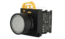 Кнопка плоская PB3E, белая, без фиксации, с подсветкой без LED, 1NO, 6A 230VAC/24VDC, 22mm, IP65 | код PB3E-FM1S10S00/W00 | АРТ