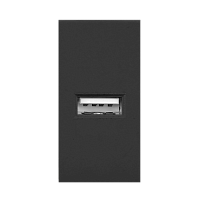 Noen - Розетка USB, 1М, 5V, 2,1A, черная | код OR-GM-9010-B-USB | ORNO