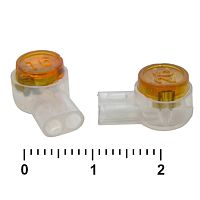 Скотчлок на 2 жилы RUICHI HJKT2, IDC, 0.4-0.9 мм, -40 …+60 °С | код 69784 | Ruichi