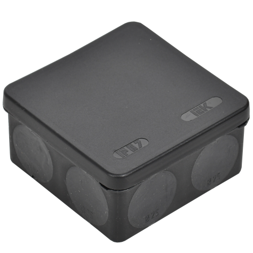 Коробка расп. КМ42455 о/п 100х100х50мм IP67 8 вв. черная IEK | код UKO21-100-100-050-K02-66 | IEK фото 3