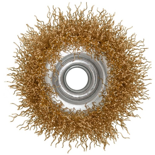 Кордщетка-чашка, гайка М14, стальная латунированная волнистая проволока 65 мм | код 39265 | FIT фото 5 Кордщетка-чашка, гайка М14, стальная латунированная волнистая проволока 65 мм | код 39265 | FIT фото 5