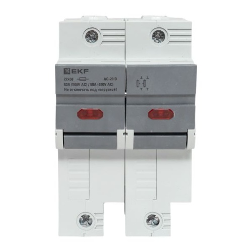 Предохранитель-разъединитель DF 22х58 2Р (тип ПВЦ) EKF | код df222-e | EKF фото 5