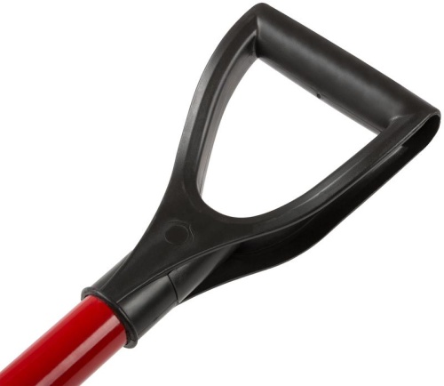 Лопата штыковая изогнутая с металлическим черенком и V-ручкой 195х280х1175 мм | код 77228 | РОС фото 4