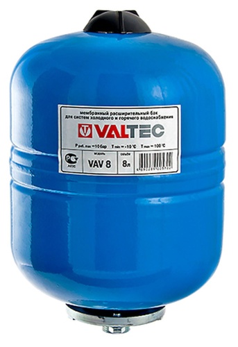Бак расш. для ГВС и ХВС горизонтальный 50л. СИНИЙ | код. VT.AO.B.060050 | VALTEC