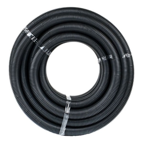 Труба гофр, негорючая безгалогеновая FRHF с протяжкой d40 мм (25 м) черная-Plast | код FRHF-40 | EKF фото 3