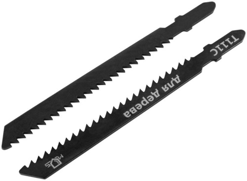 Полотна для лобзика, Т111С, по дереву, HCS, 100 мм, 2 шт. | код 40809М | FIT