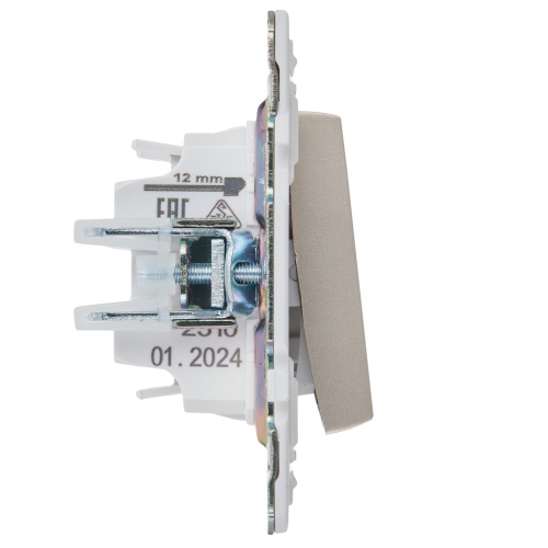 SKANDY Выключ. 1-кл. перекр. 10А SK-V03Sh шамп. IEK | код SK-V13-0-10-K37 | IEK фото 3