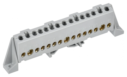 TEKFOR Шина L фаза в комб. изол. Стойка 8х12-17-Ср IEK | код TF-NN20-17-DP-K03 | IEK